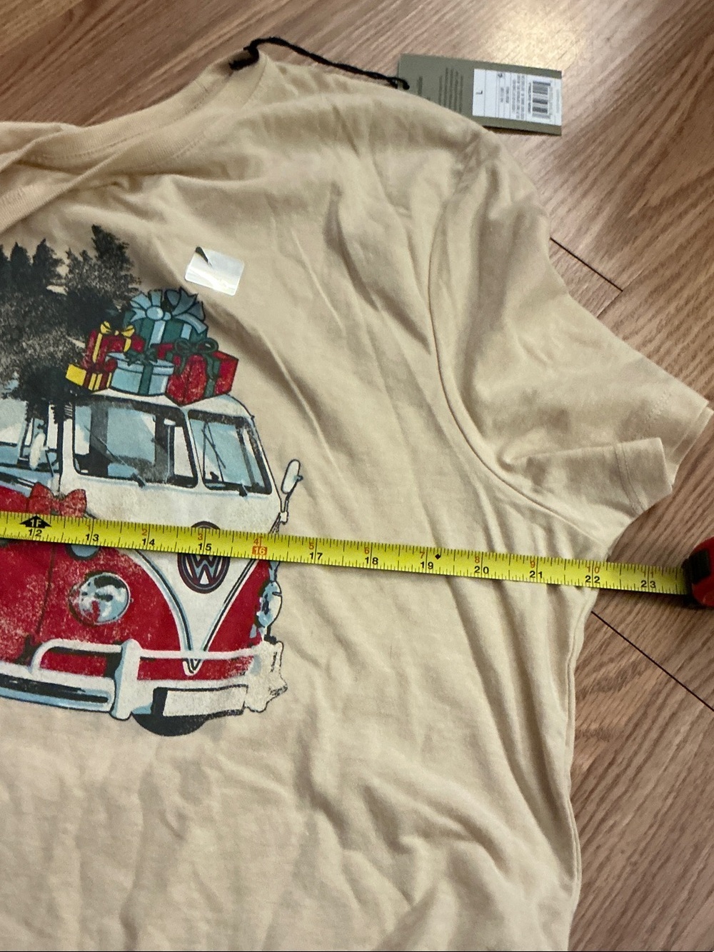 Goodfellow & Co Volkswagen Van Christmas Tee Size Large - Picture 4 of 5